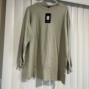 Fashion Nova Sage Long Sleeve Tee